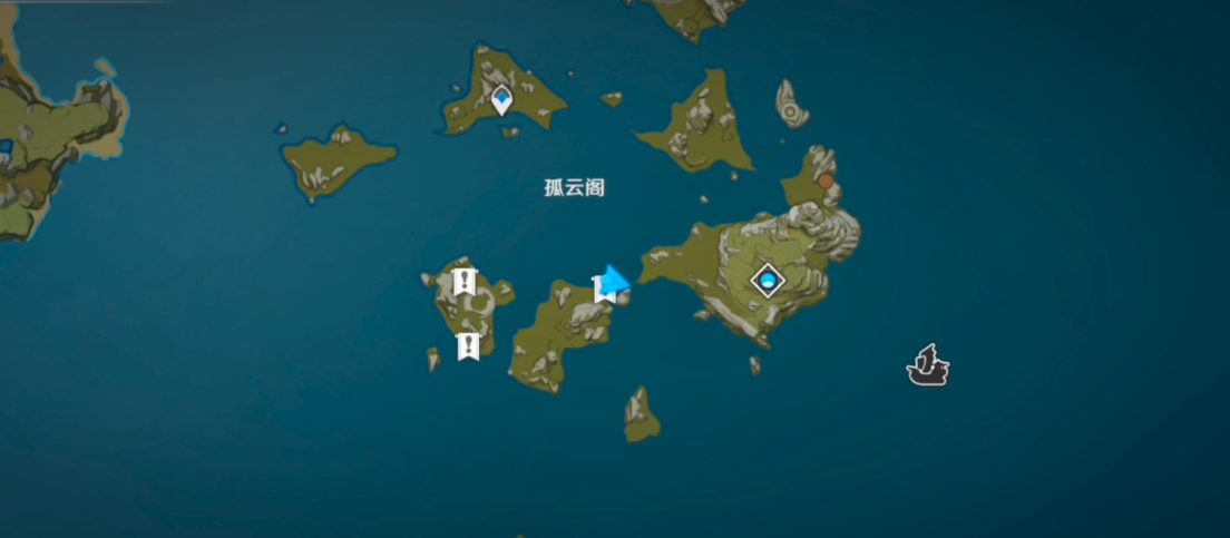 原神孤云阁遗迹宝藏在哪