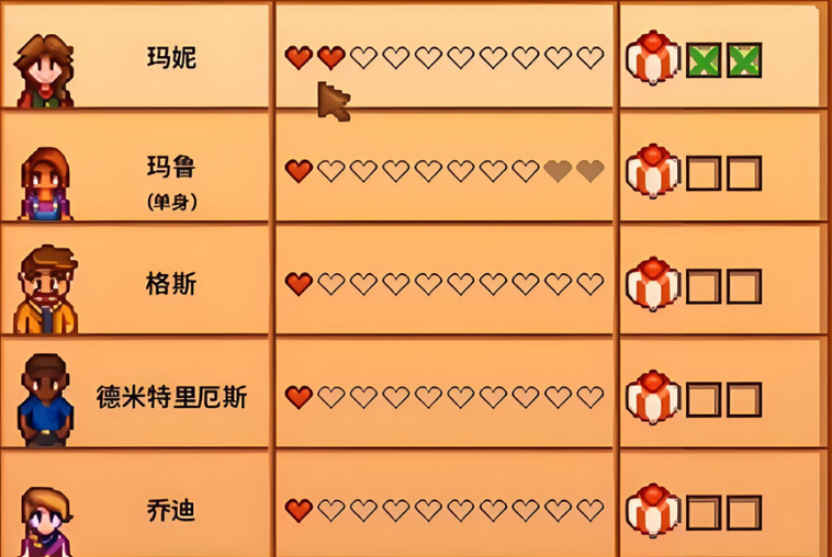 星露谷物语玛鲁红心事件怎么触发