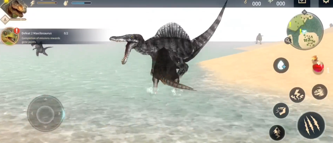 恐龙岛沙盒进化棘龙怎么打