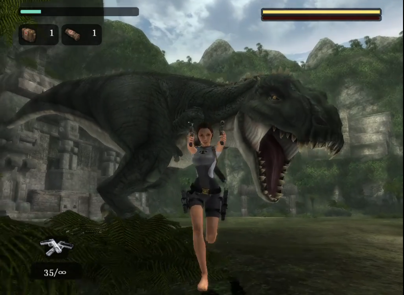 古墓丽影10周年纪念版恐龙怎么打