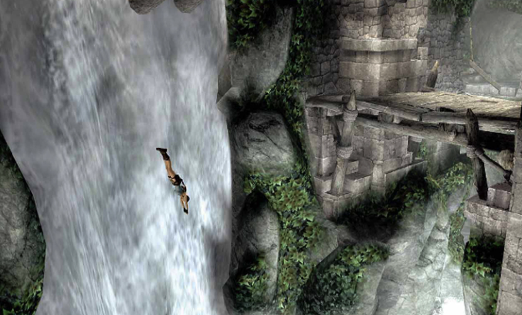 古墓丽影怎么过水瀑布