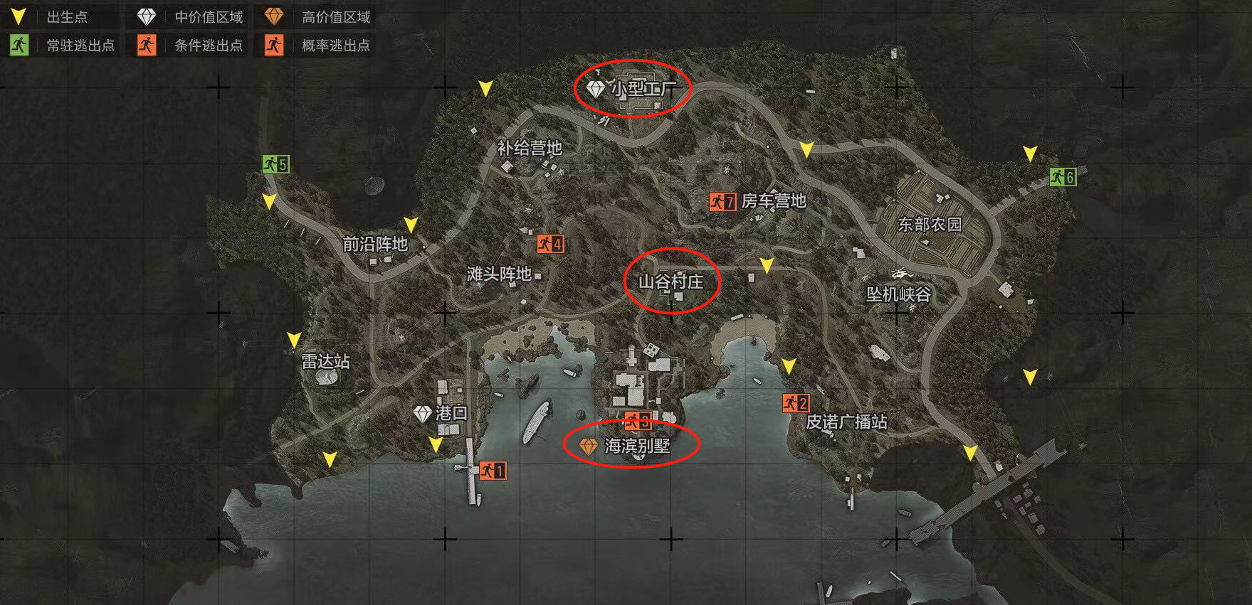 暗区突围山谷哪里最容易出金