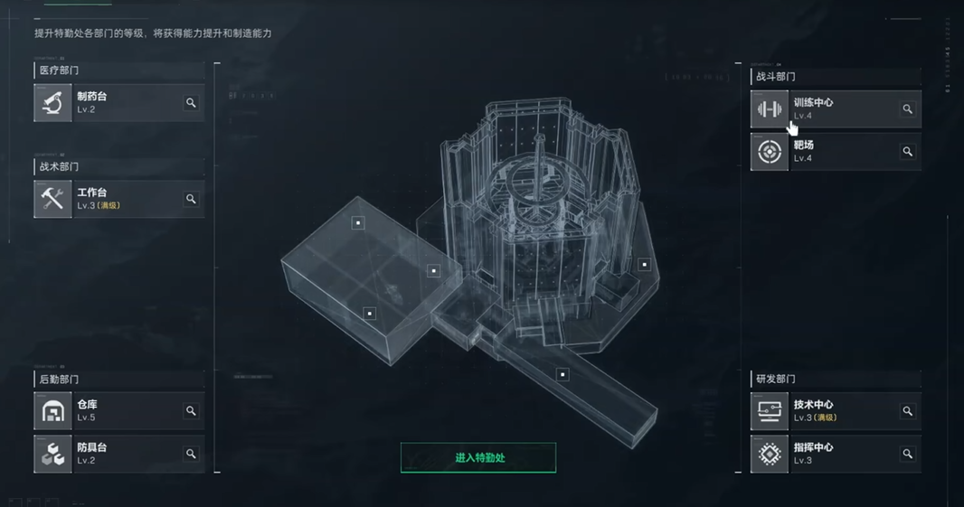 三角洲行动特勤处升哪个