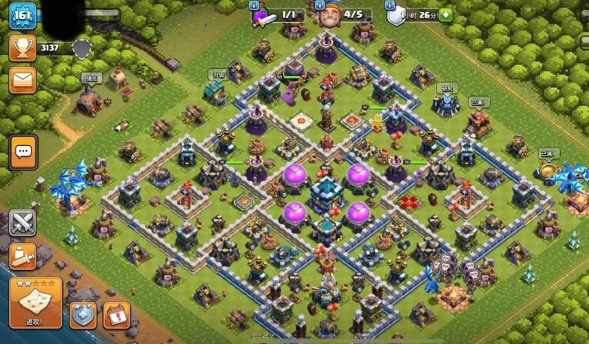 部落冲突怎么布置城池